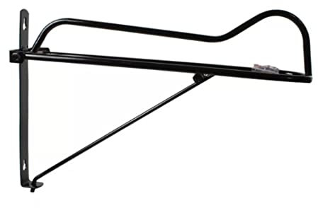 Tosoni Selleria, Klappbarer Sattelhalter für Westernsättel, Sattelhalter aus widerstandsfähigem Material, ideal für den Stall, um den Sattel vor Stößen, Schmutz und Kratzern zu schützen (Schwarz)