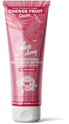 ENERGIE FRUIT Sulfatfritt schampo Körsbärsblomma och hallonvinäger färgat och fläckigt hår vegan 250 ml