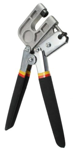 TopHomer Crimpadora de pernos de metal, abrazadera de quilla de acero ligero de 270 mm, alicates de crimpadora de bloqueo de perforación de metal para paneles de yeso, techo