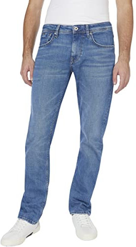 Pepe Jeans Herren Cash Jeans Regular Fit Regular Rise Denim, Blau (Denim-vs3), 34 W/30 L