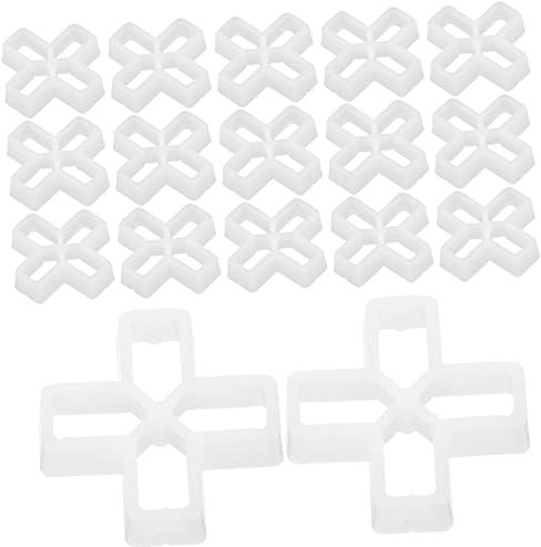 Holibanna 100pcs Tile Spacers Leveling System Cross Design for Precise Tile Alignment Easy Flooring Installation for DIY Professional Projects