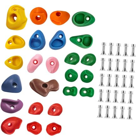 APLVFFZH Kit de Prises d'escalade Murales Multi-Tailles, Faciles à Installer, Robustes et Antidérapantes