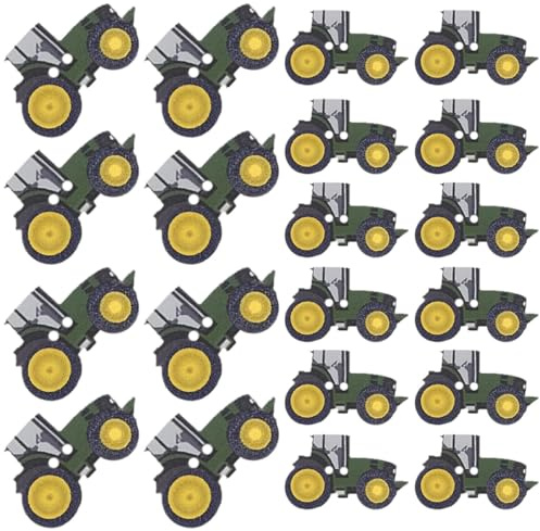 SOIMISS 100 Pezzi Bottoni in Legno Trattore 4X30Mm per Cucito Fai da Te Pulsanti Decorativi per Materiali Artigianali Resistenti per Abiti Maglioni e Cappelli