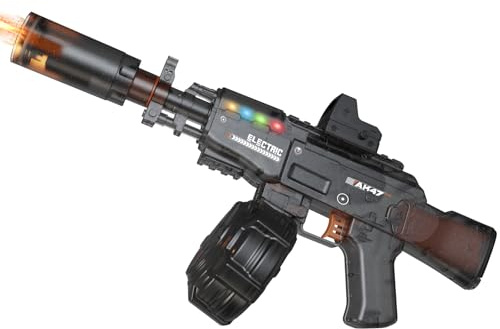 Electric Water Gun for Adults & Kids with Colorful LED Light,Automatic Water Blaster Squirt Guns with Flashing Light,Range up to 32FT, Summer Outdoor Toy for Swimming Pool Beach Party