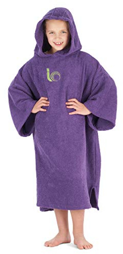 Intrepid Outdoors Changing Robe - Premium 100% Cotton Poncho For Beach, Surfing, Swimming, Triathlon, Indoors and Outdoor Activities - Child