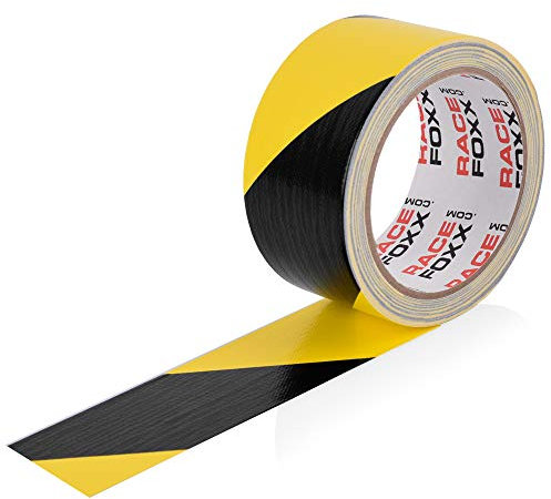 Gaffer Tape Lasso - Cinta adhesiva de tela, color amarillo y negro