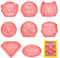 Emporte Pièce, 8pcs Moule Biscuit, Decoupoir Patisserie, Moule Empreinte Patisserie, pour Décoration de Fondant, Biscuit, Cookie, Gâteau