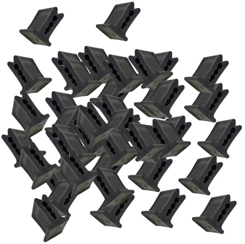 Sharplace Pinces à Film pour Serre, 100 pièces, Accessoires pour bâche, Support d'extension de Plante, Outil de Jardin, matériau PP Noir