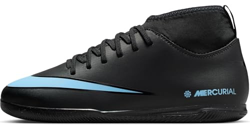 Nike Jr Superfly 10 Club Football Shoe, Black/Ice Blue, 3.5 UK