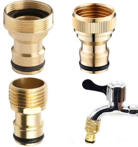 SGERUFZ Adaptateur Universel pour Robinet, Raccord Tuyau d'Arrosage, Embout Tuyau Arrosage, Adaptateur Robinet Tuyau, Kit de Connexion Rapide pour Jardin