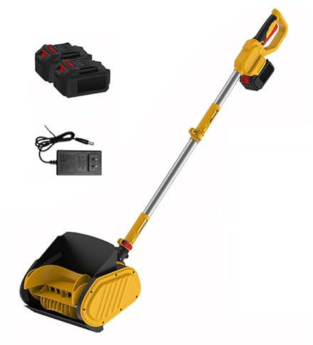 Pala Da Neve Portatile, Pala Da Neve a Batteria con Piastra Direzionale, Lancia La Neve Più Lontano, Pala Da Neve Pieghevole per La Rimozione Della Neve Invernale Dal Vialetto(Two Batteries)