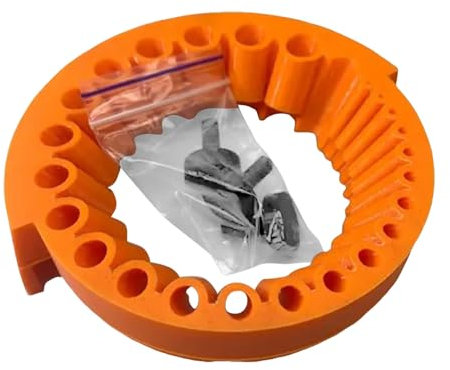 Affuteur De Forets Metaux,Affuteur De Foret,Drill Bit Sharpener,Outil d'affûtage de forets,Affûteuse de forets pour meuleuse d'angle pour acier rapide 2-13mm (Mandarine)