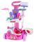 Kids Cleaning Set Role Play Cart for Kids Educational Toddler Cleaning Set with Real Working Vacuum Cleaner, Broom, Spray Bottle and More for Toddlers 1-3