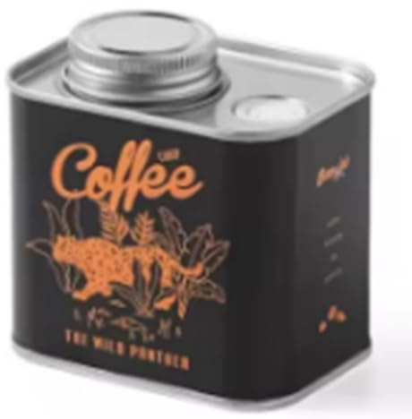 Azull Lata Sellada para CAF¡§| en Grano, para Acampar Al Aire Libre, de Alimenticio, Color Negro