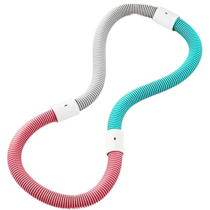 YiNLuax Aro de resorte suave con peso para ejercicio, fitness, fácil de usar para el hogar y viajes, aro de ejercicio plegable