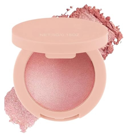 Rubor Para Mejillas - Polvo Brillante 5G | Rubor Modelador De Mejillas - Maquillaje Para Cutis Radiante Textura Altamente Pigmentada Y Duradera. Este Estuche Compacto Realza Tu Rostro Para Darl