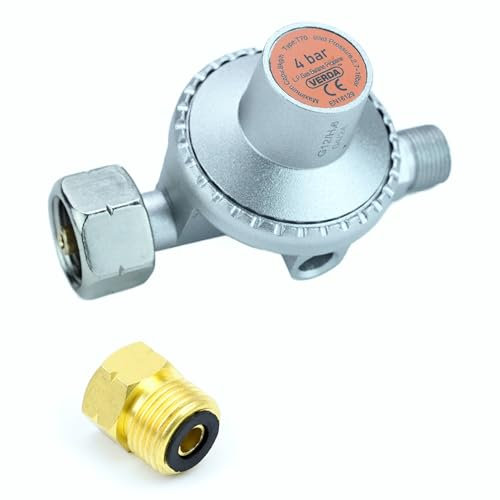 Sellnet Druckregler 4,0 bar 8 kg/h Gasregler Druckminderer Abflammgerät Regler RED2