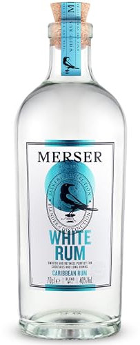 NEW Merser Premium White Rum 70cl | Tropical, Bright & Full of Character | An Exquisite Blend of Premium Caribbean Rums | 40% ABV