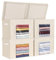 Syeeiex Large Storage Boxes with Lids, Collapsible Fabric Storage Box for Clothes [4-Pack], Bed Sheet Storage Organiser Containers Organisation Baskets for Bedroom, Wardrobe (Beige, 17 x 12 x 12)