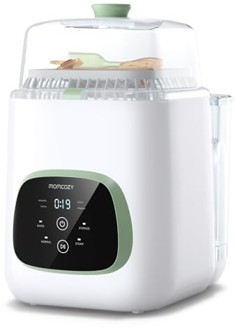Momcozy BS03 KleanPal Pro All-in-One Flaschenreiniger, Sterilisator & Trockner für Babyflaschen, Pumpsätze & Babynotwendigkeiten - Zeitsparend und Mühelos pflegen