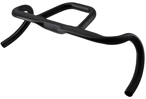 SENQI Bicycle Aluminum Flat Tube Gravel Handlebar 31.8 Diameter, 420mm-520mm,440mm-540mm,460mm-560mm, 25°Camber Angle, for Touring Bikes(440mm-540mm)