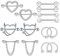 KSJEHW 7 Paar 14G Nippelpiercing Chirurgenstahl für Damen Brustwarzenpiercing Zungenpiercing Edelstahl Nippel Piercing Schmetterling Herz Barbell Piercing Körperschmuck Set für Frauen Mädchen