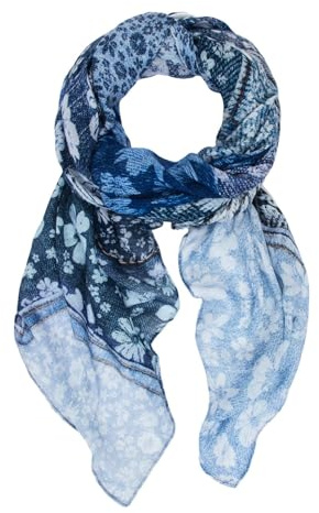 Desigual foulard collezione accessori, blu, taglia unica