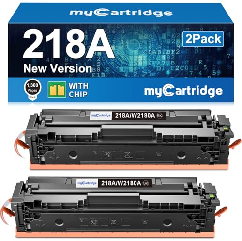 218A Black Toner Cartridges 2 Pack for HP 218A 218X 3301fdw 3301sdw 3201dw