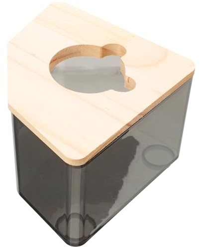 Gadpiparty Boîte de Bain Sable pour Hamster et Gerbille Bac Transparent Antiprojection Résistant et Facile à Nettoyer Accessoire pour Toilette de Rongeurs et Bain de Sable Chinchilla