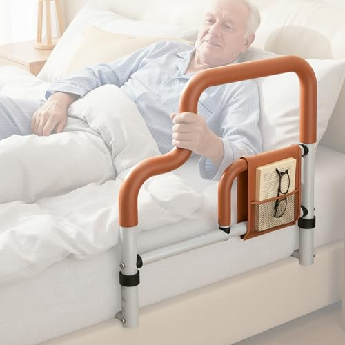 LORESJOY Barriere de Lit Adulte, Barrière Lit pour Personnes Âgées