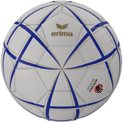 Erima Pallone da Pallamano MAGIC WHITE Unisex Adulto (7602603), blu/oro, 3