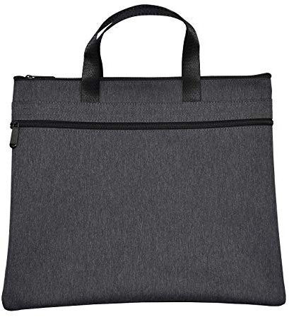 Enyuwlcm Waterproof Zipper Document Bag Handle Meeting Office Organizer Briefcase Black
