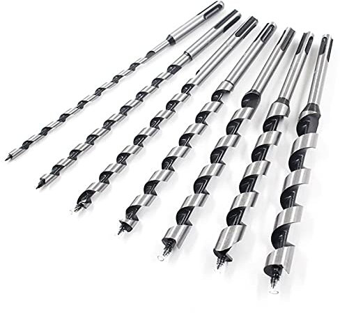 Brocas 7PCS 9 pulgadas BRICOLAJE Perforación de la sierra del agujero de la pared SDS PLUS Juego de broca de madera larga 6-18 * 230mm Agujero de puerta de madera Apertura de la broca de la broca de l