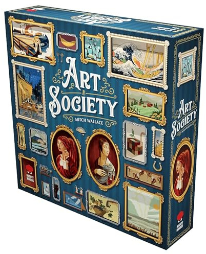 Mighty Boards: Art Society – Sammel-Brettspiel, Bieten Sie bei Auktionen, sammeln und präsentieren Sie Ihre Kunst, ab 10 Jahren, 2–4 Spieler, 30–60 Minuten