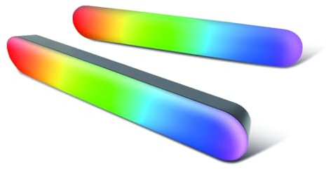 Konix Drakkar Barras de iluminación Gaming LED Flame - Iluminación RGBIC - Sincronización Musical - Integración domótica Tuya - Altura 30 cm