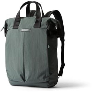 Bellroy Tokyo Totepack, Wandelbarer Rucksack und Tragetasche aus wasserabweisendem Material (15 Laptop, Tablet, Kabel, Trinkflasche, Ersatzkleidung, Alltagsdinge) -Everglade