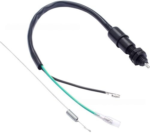 MNYXIS Interruttore Luce Freno Posteriore Universale per Moto con Kit Molla, Compatibile con Honda Kawasaki Suzuki Yamaha ATV Quad Scooter, Ricambio per Stop Posteriore e Sicurezza Stradale