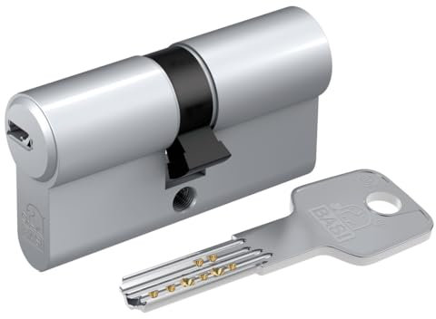 BASI | BM Schließzylinder | gleichschließend und frei kombinierbar | Viele Längen verfügbar | Wendeschlüssel | Profilzylinder für Haus und Wohnung | Doppelzylinder A:30 mm B:35 mm