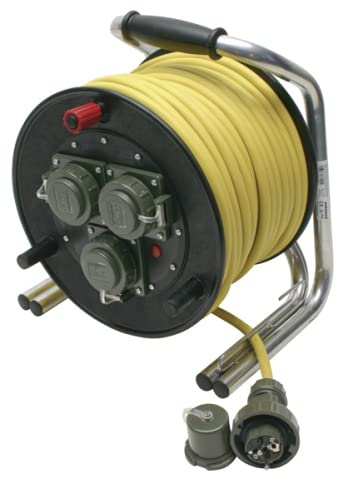 Leitungsroller Feuerwehr 230V 16A 50 m Kabeltrommel EN 61316