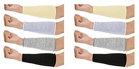 TsoLay 8 Paar Schnitt- und Feuerfeste ÄRmel Armschutz ÄRmel Unterarmschützer für Dünne Haut und Prellungen