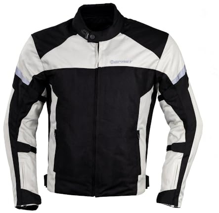 Befast | DUNA Giacca Moto Uomo Donna, Esperienza Estiva Perfetta: Certificata, Inserti Mesh e Membrana Impermeabile Rimovibile per Comfort in Primavera e Autunno, Colore Nero Grigio, Size L
