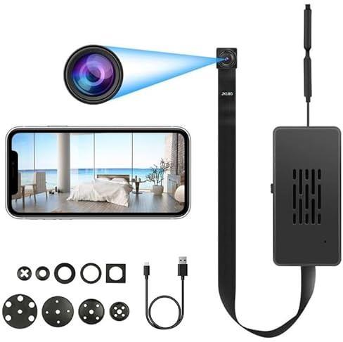 QZT Telecamera Wireless WI-FI, Telecamere 1080P con Audio e Video, Funzione di con Allarme di Rilevamento del Movimento, Telecamera di Sorveglianza Controllato dall'APP TuyaSmart