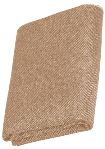 Speaker Grill Cloth, akustiskt transparent nätmaterial, vadderat reservöverdrag, ljud transparent material för gitarr, hemmaljud, scenutrustning, 145 x 50 cm khaki grå