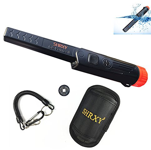 Metalldetektor, bärbar metalldetektorpekare GP-POINTER Gold Finder med LED-ljus för applikationer med låg ljusstyrka ... (ny svart)