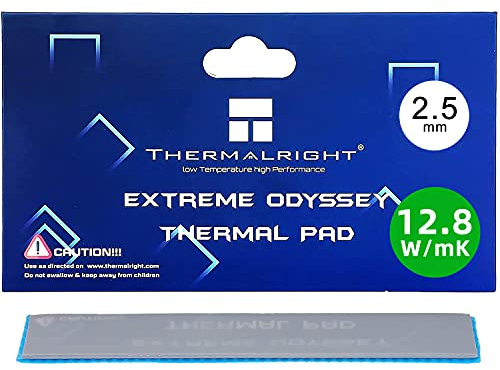 SWECENT Pad Thermique，12.8 W/MK，9.8V，120x20x2.5mm，Résistance à la Chaleur et résistance aux Hautes températures Pad Thermique,Thermal Pad CPU GPU SSD PS4 (120x20x2.5mm)