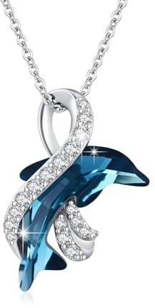 OHAYOO Chaîne en argent 925, pierre de lune, avec pendentif au motif des animaux tels que le renard, le chat, le dauphin, le papillon, la libellule, la tortue, bijoux pour cadeaux aux femmes et