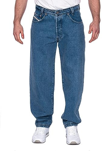 Picaldi Herren Jeans Zicco 471 Detroit Denim Blue – Relaxed Tapered Fit mit tiefem Schritt – weiter Karottenschnitt, leicht zulaufendes Bein – Denim Jeans für Streetwear, Skater, Hip-Hop Style
