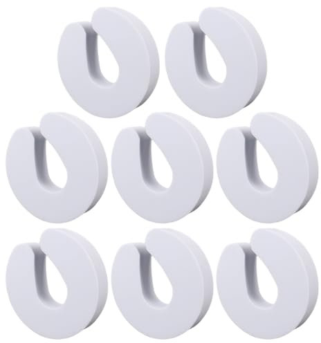 8 Stück Fingerklemmschutz, Sicherheitstürstopper, kindersichere Türschlösser, Klemmschutz, Schaumstoff-Klemmschutz, weiche Türfingerabdeckungen zum Schutz der Finger von Kindern, Flossen (weiß)