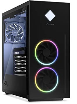 HP OMEN 40L GT21-2000ns Desktop - Ordenador de Sobremesa Gaming (Procesador Intel Core i5-14400F, 16GB RAM, 1 TB SSD, NVIDIA GeForce RTX 4060 Ti, Windows 11 Home) Color Negro
