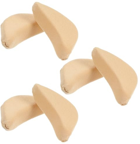 JIYIN 3 paia di scarpe per scarpe troppo grandi da donna, inserti morbidi per dita dei piedi, regolabili, tappi per alluce e piedi (beige)